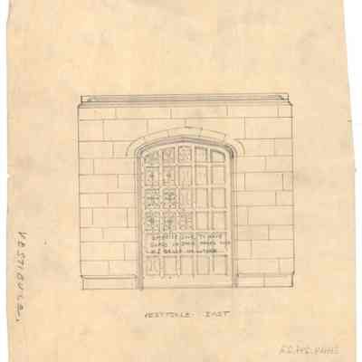 Drawing: Vestibule east elevation