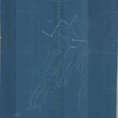 Blueprint: Study for planting in Japanese Garden