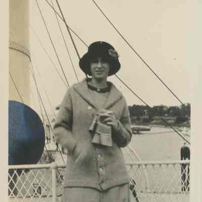 Woman on a boat