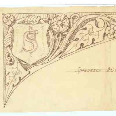 Drawing: Spandrel door to Vestibule