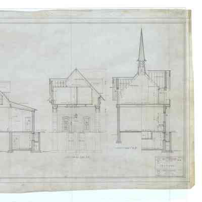 Drawing: Carriage House sections