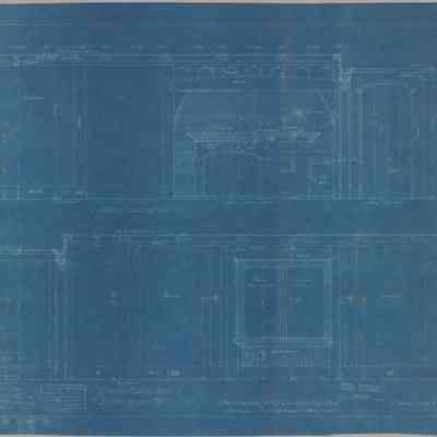 Blueprint: Boys' Rooms north and south elevations