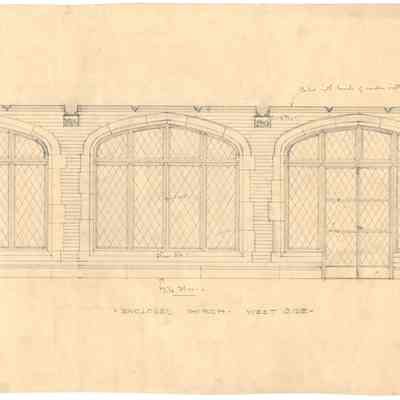 Drawing: West Porch west elevation