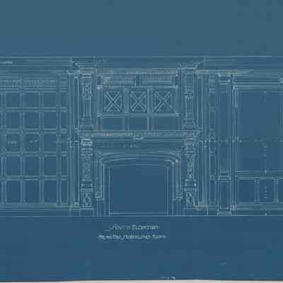 Blueprint: Master Bedroom south elevation