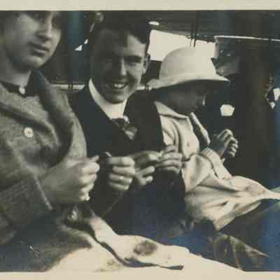 Group of people on board a ship