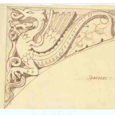 Drawing: Spandrel opening to South Gallery