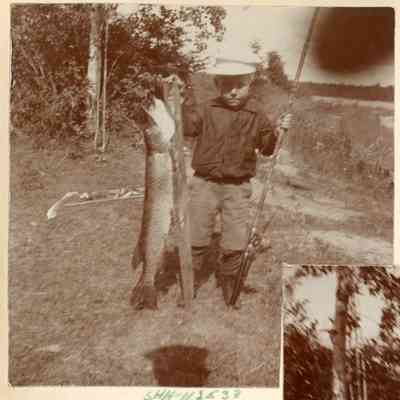 Willard with a large fish