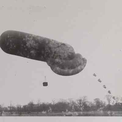 Observation balloon in air