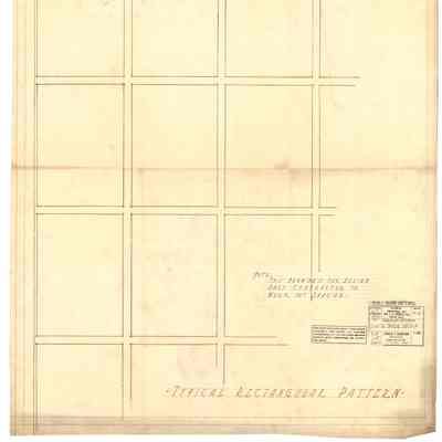Drawing: Rectangle leaded glass