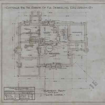 Drawing: Gate Lodge basement plan