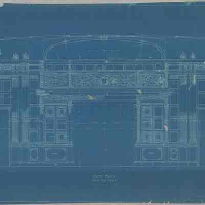 Blueprint: Music Room north elevation