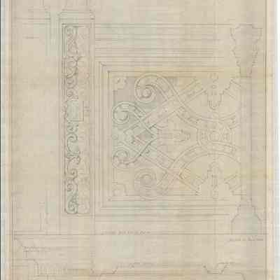 Drawing: Music Room balcony woodwork