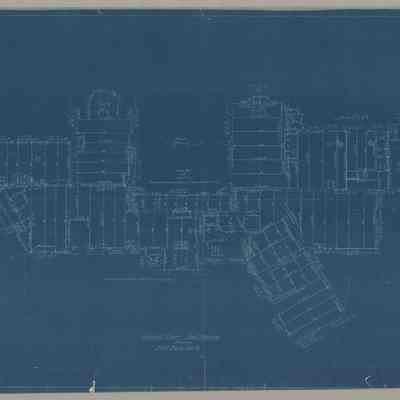 Blueprint: Second floor steel framing plan