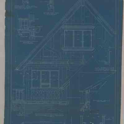 Blueprint: South gable over enclosed porch