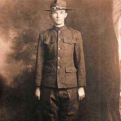 Sam Barr in WWI uniform
