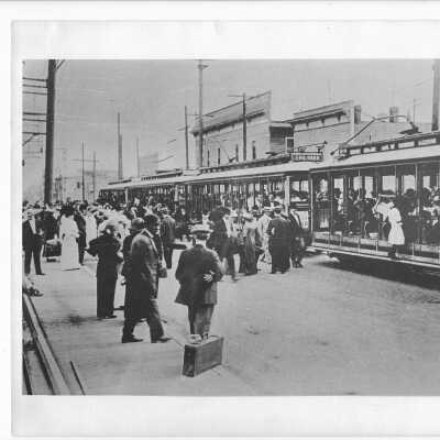 Waiting for Estacada Train at Portland (duplicate)