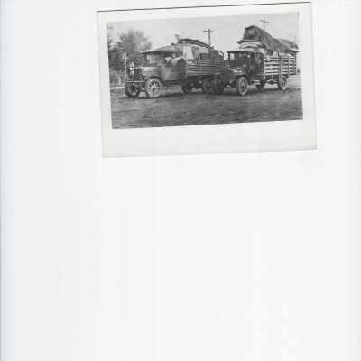 two trucks about 1920