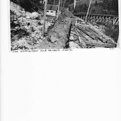Yarding spur and Tender shack