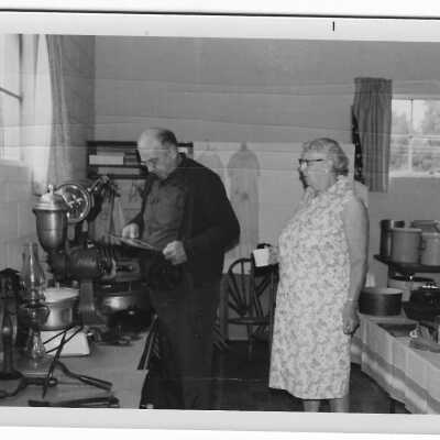 Ralph Wade and Hazel Beers in Kitchen