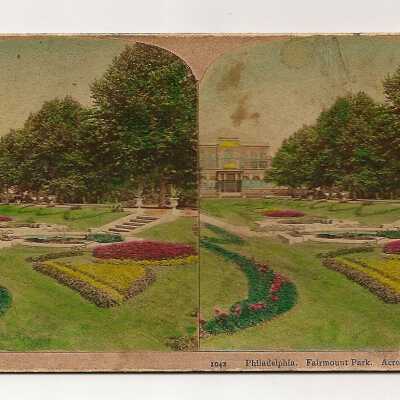 Philadelphia. Fairmont Park. Across Sunken Gardens.