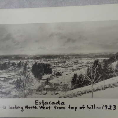 Estacada looking northwest 1923 winter