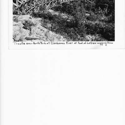 Trestle over north fork of Clackamas river
