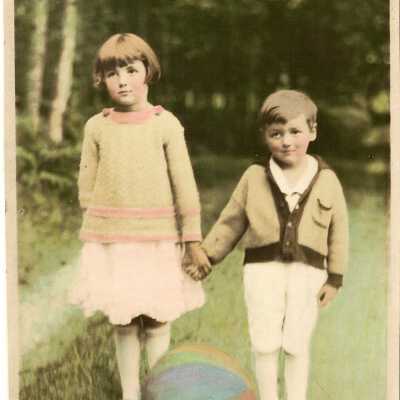 Children holding hands