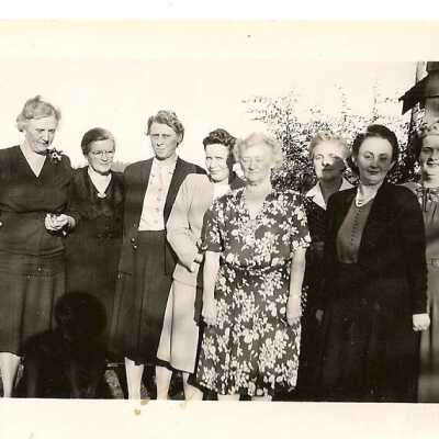Group of woman lining up.