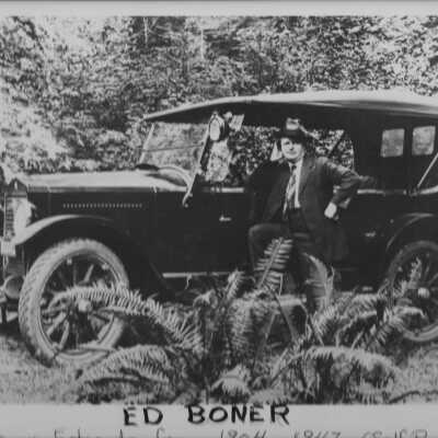 Photographer Ed Boner and his car