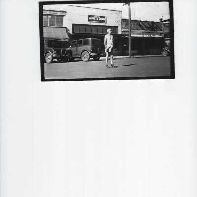 Doc Hewitt standing in the street