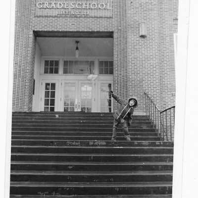 Estacada Grade School with Child