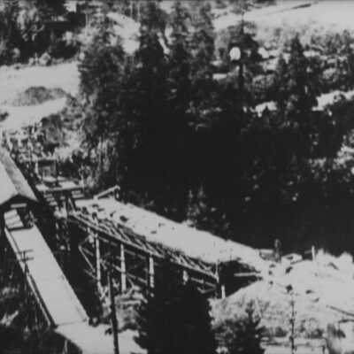 Covered Bridge and building of new bridge