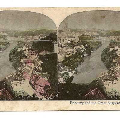 Fribourg and the Great Suspension Bridge