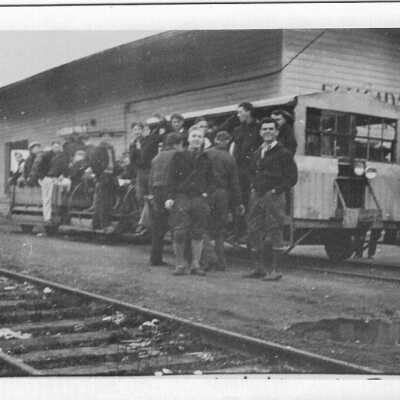CCC Boys at Estacada Train Station