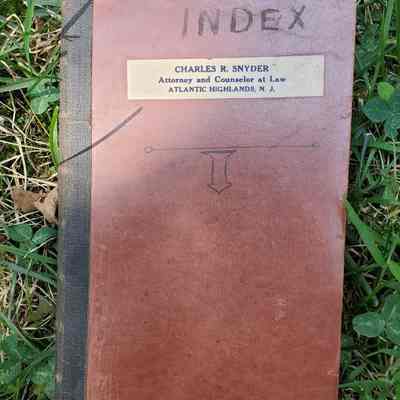 Charles Snyder Will Index and Notary Public Certificate
