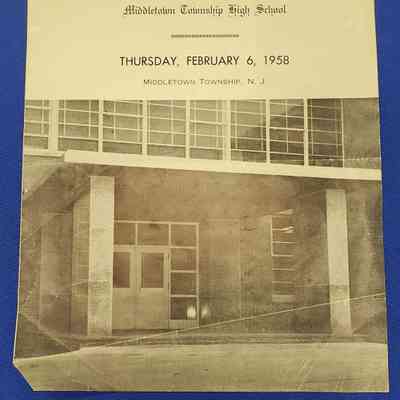 Middletown Township High School Dedication Program