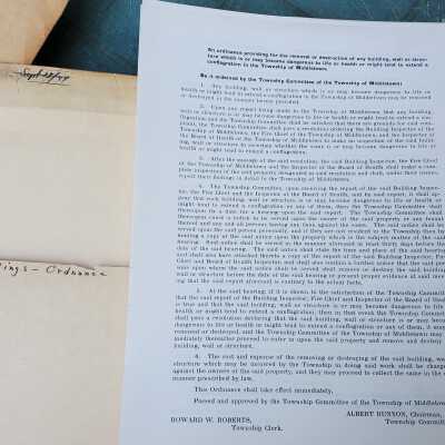 Removal of Buildings Ordinance