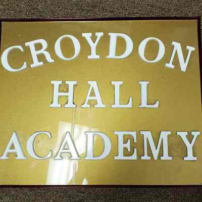 Croydon Hall Academy Sign
