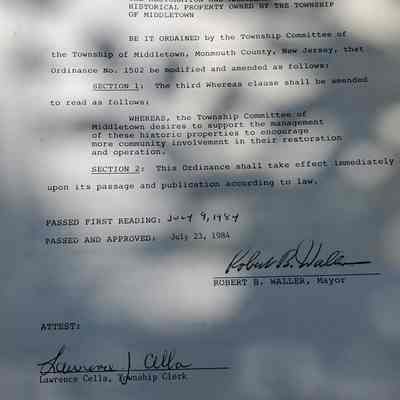 Historic Preservation Advisory Committee of Middletown Township