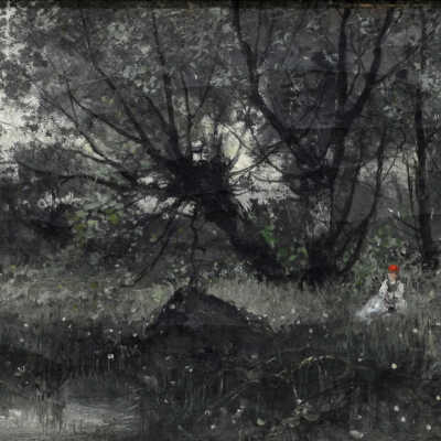 Untitled (figure with a red cap)
