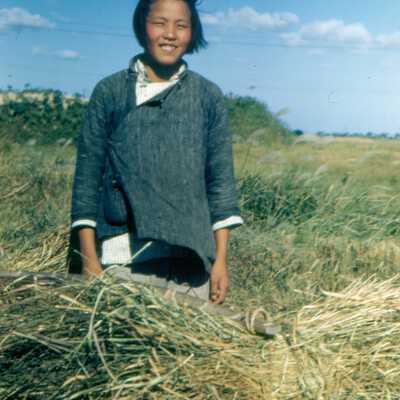 Girl in Fields, Peishiyi, China