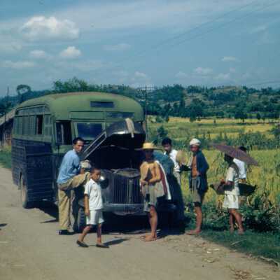 Broken Down Bus, Chengtu, China
