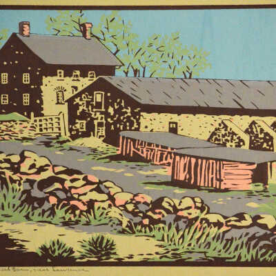 Buttressed Barn near Lawrence
