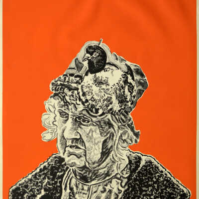 Old Woman with a Pigeon in Her Hat