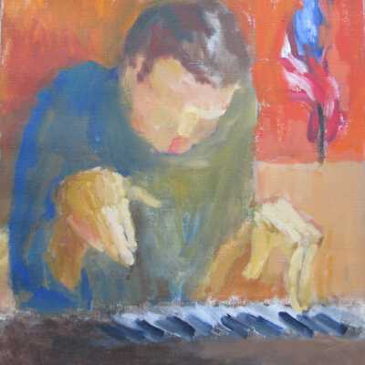 Young Man Playing Piano