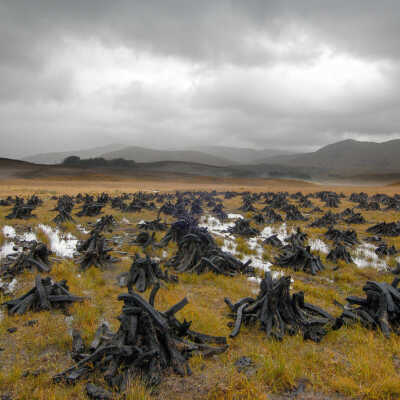 Peat and Sky, Connemara Mountains, Ireland, 2004