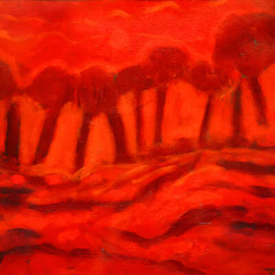 Orange and Red Landscape