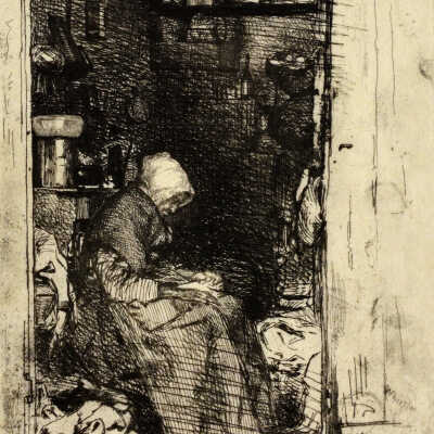 La Vieille aux Loques (The Old Rag Gatherer) from the series Twelve Etchings from Nature