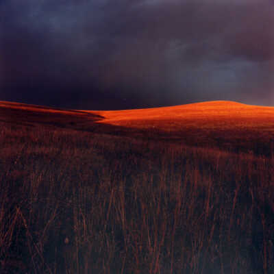 Flint Hills at sunset along Sharpe's Creek Road, Chase County, Kansas