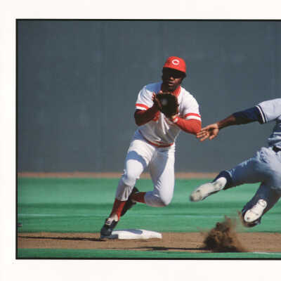 Joe Morgan and Mickey Rivers, World Series, CIncinnati, OH